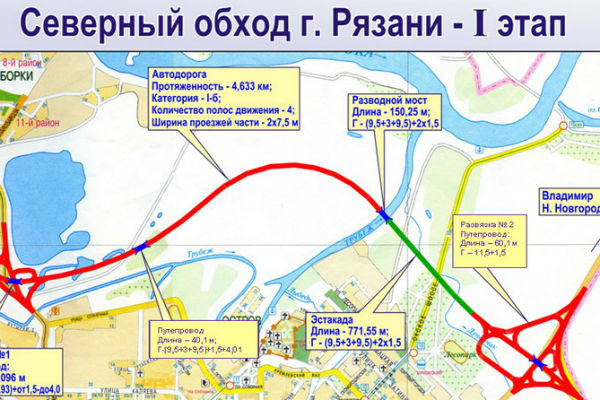 Северный обход омска схема