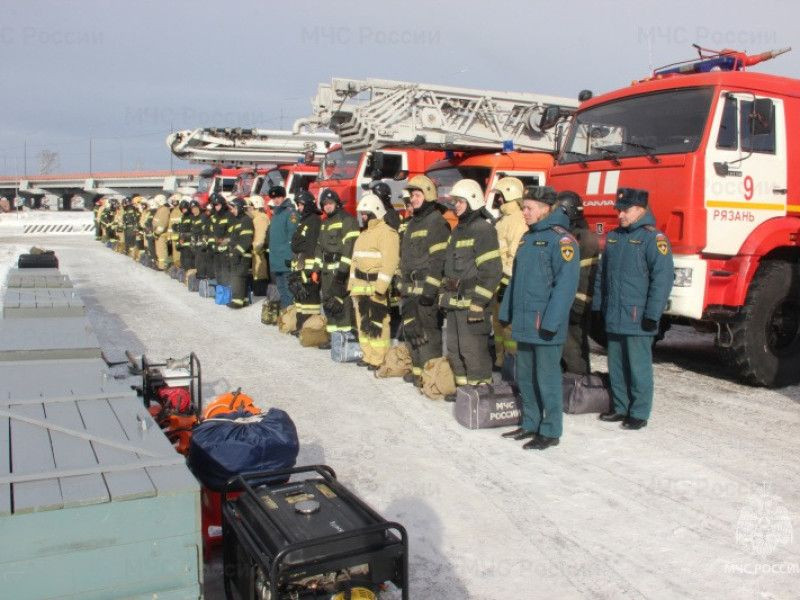 В Рязанской области прошли учения МЧС