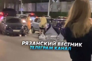 На Московском шоссе в Рязани произошло массовое ДТП