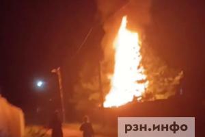 В Рязанской области произошел пожар