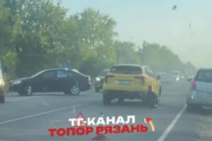 На въезде в Рязань произошло ДТП