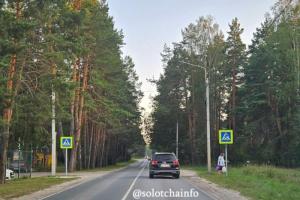 В Солотче появился новый пешеходный переход