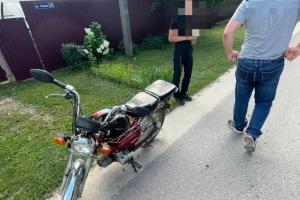 Под Рязанью поймали подростка за рулем мопеда